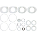 2" Sanitary Ball Valve Seal Kit, 3 Way L-Port, Cavity Filled