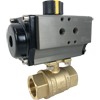 Air Actuated Brass Ball Valves - Rack & Pinion
