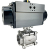 Air Actuated 3-Piece Stainless Steel Ball Valves Air Actuated 3-Piece Stainless Steel Ball Valves