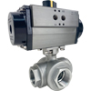 Air Actuated Stainless 3-Way Ball Valves Air Actuated Stainless 3-Way Ball Valves