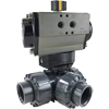 Air Actuated PVC 3-Way Ball Valves Air Actuated PVC 3-Way Ball Valves