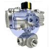Air Actuated Stainless 3-Way T-Port Ball Valves - All Stainless