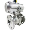 Air Actuated Stainless Flanged Ball Valves - All Stainless