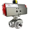 Pneumatic Explosion Proof 3-Way Ball Valves