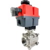 Electric Actuated 3-Piece V-Port Stainless Ball Valves - Multi-Voltage Electric Actuated 3-Piece V-Port Stainless Ball Valves - Multi-Voltage