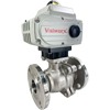 Electric Actuated Stainless Flanged Ball Valves - On/Off