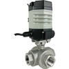 Electric Actuated Stainless 3-Way Ball Valves - Compact Electric Actuated Stainless 3-Way Ball Valves - Compact