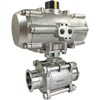 Air Actuated Sanitary Ball Valves- All Stainless Air Actuated Sanitary Ball Valves- All Stainless