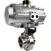 Air Actuated Sanitary Butterfly Valves- All Stainless Air Actuated Sanitary Butterfly Valves- All Stainless