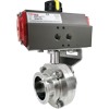 Pneumatic Explosion Proof Sanitary Butterfly Valves